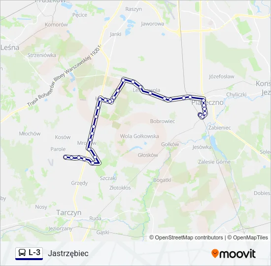 L-3 Bus Line Map