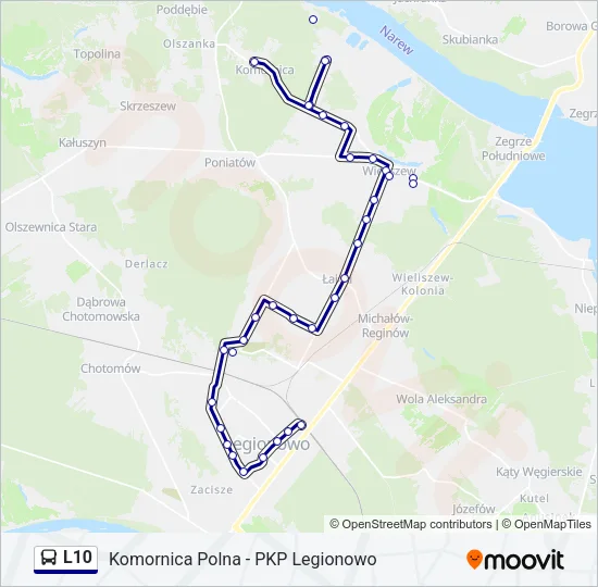 L10 Bus Line Map