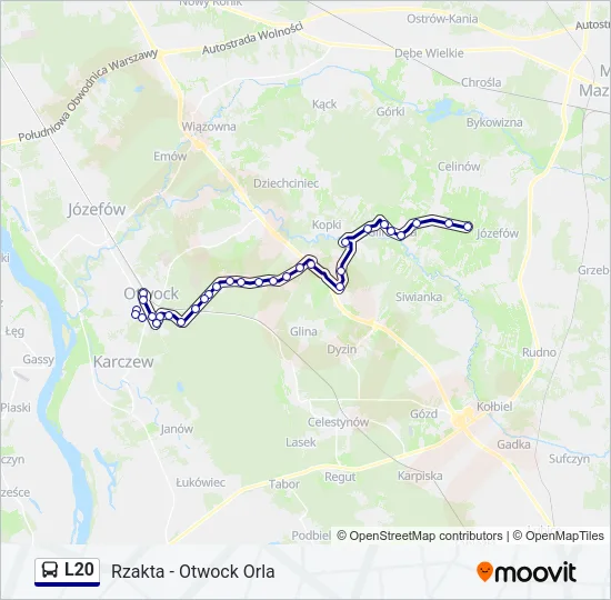 L20 Bus Line Map