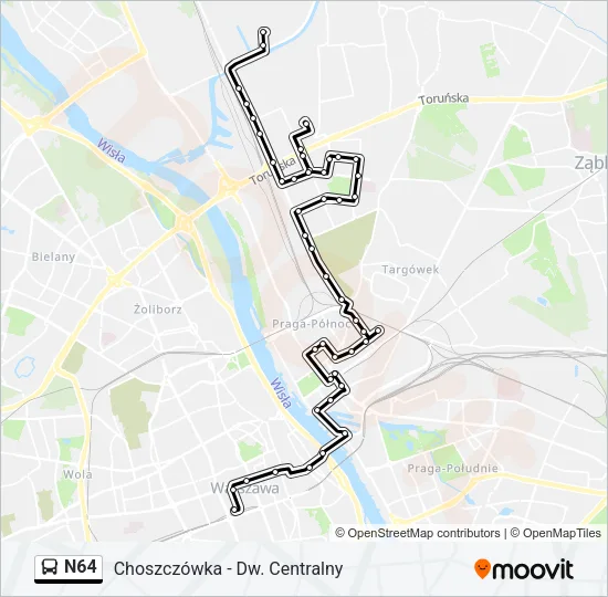 N64 Bus Line Map