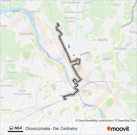 N64 Bus Line Map