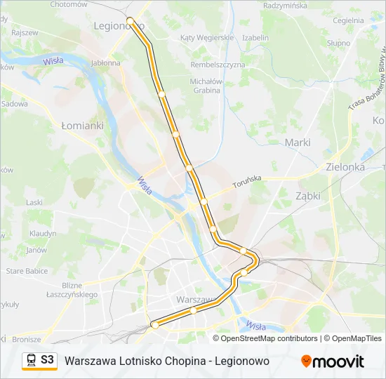S3 Train Line Map
