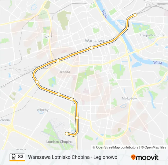 S3 Train Line Map