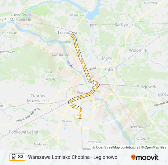 S3 Train Line Map