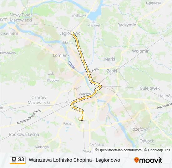 S3 Train Line Map