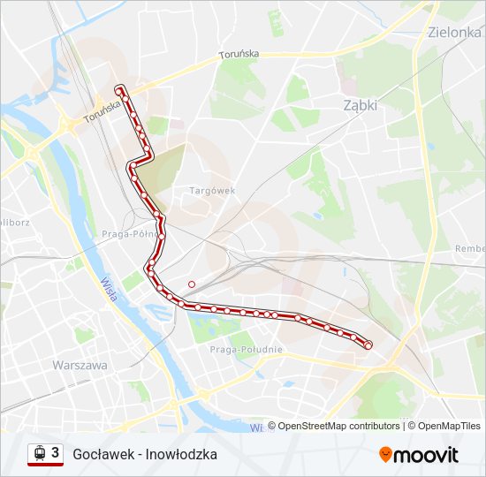 3 Light Rail Line Map