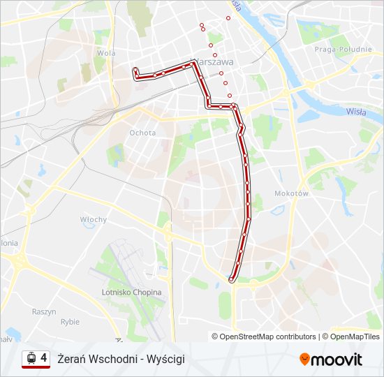 4 light rail Line Map