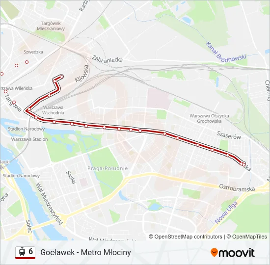 6 Light Rail Line Map
