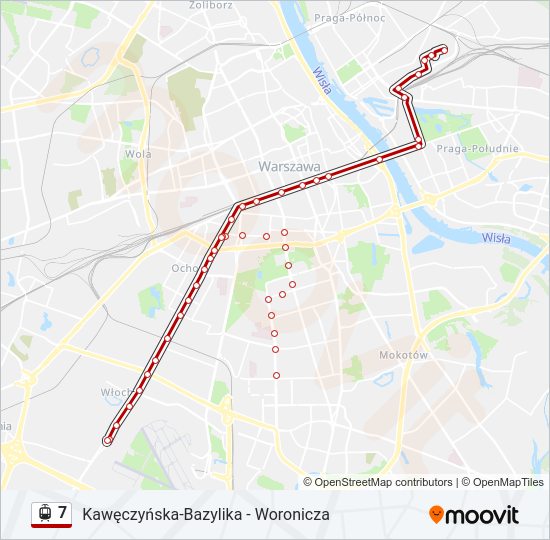 7 Light Rail Line Map