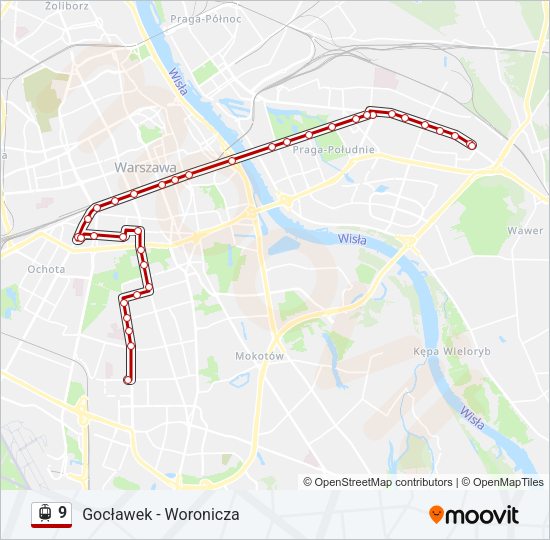 9 light rail Line Map