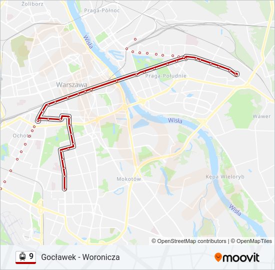 9 Light Rail Line Map