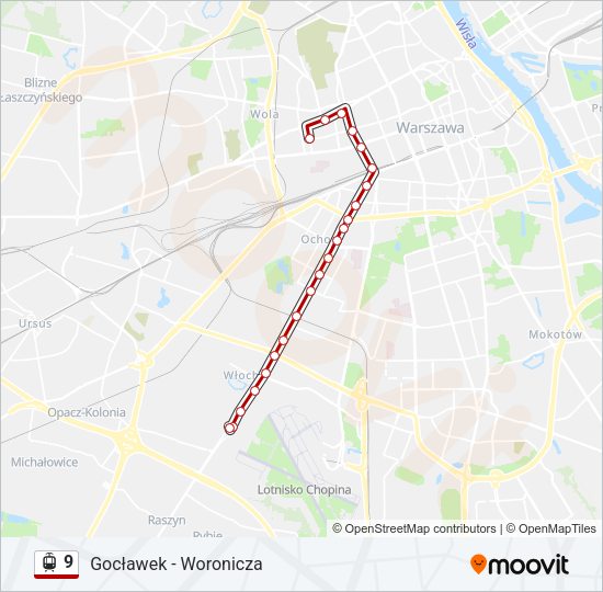 9 Light Rail Line Map