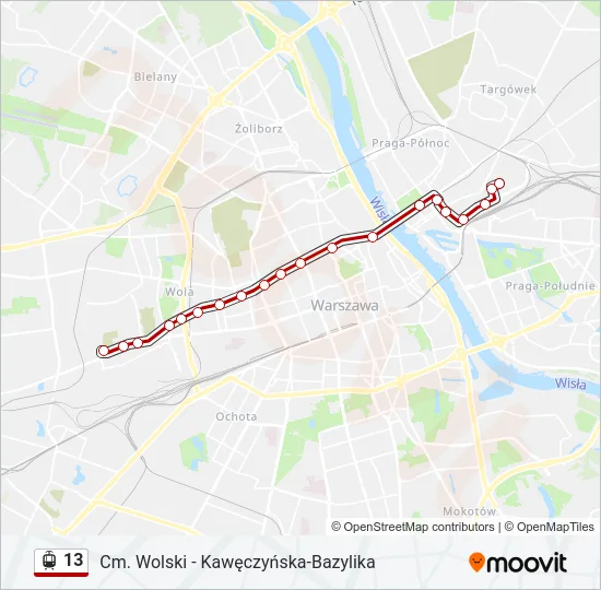13 Light Rail Line Map