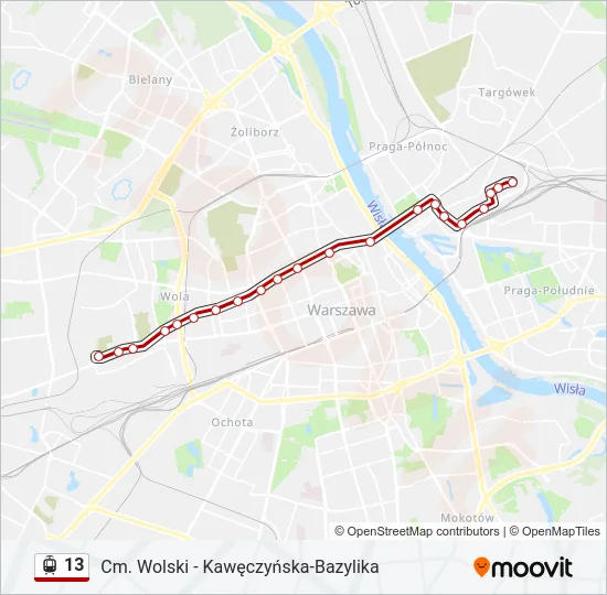 13 Light Rail Line Map