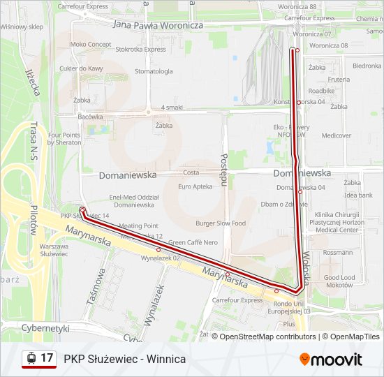 17 light rail Line Map