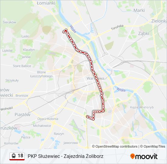 18 light rail Line Map