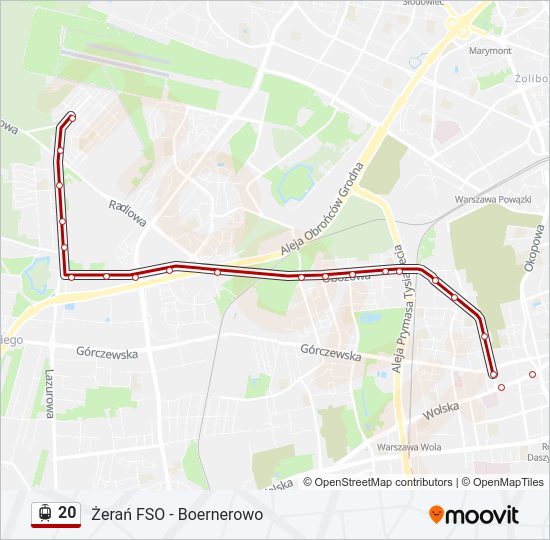 20 Light Rail Line Map