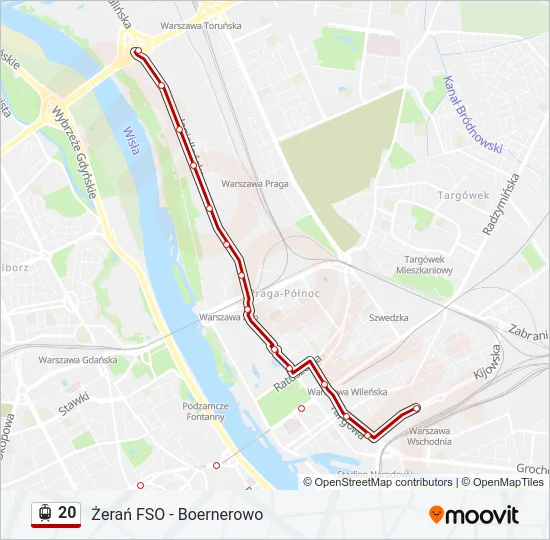 20 Light Rail Line Map