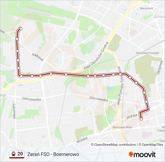 20 light rail Line Map