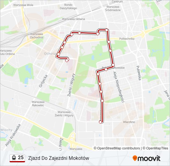 25 light rail Line Map