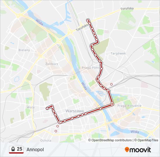 25 Light Rail Line Map