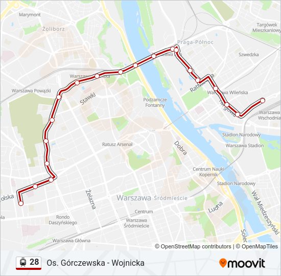 28 light rail Line Map