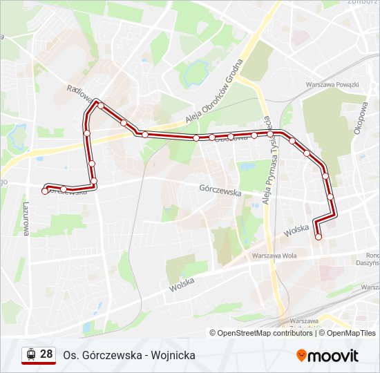 28 light rail Line Map