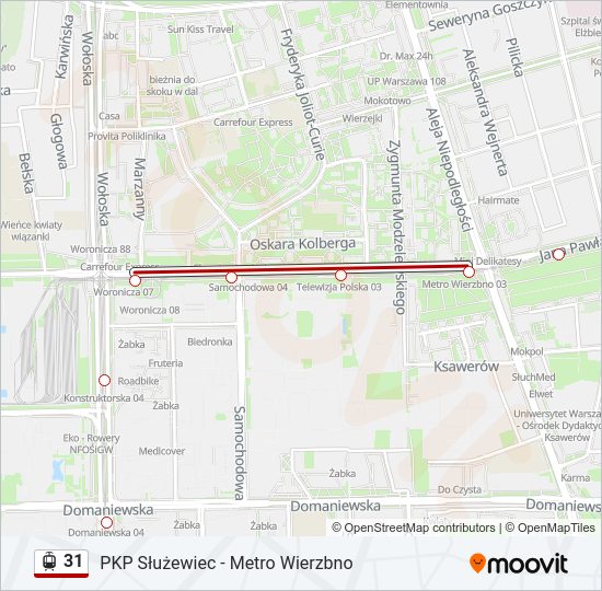 31 Light Rail Line Map