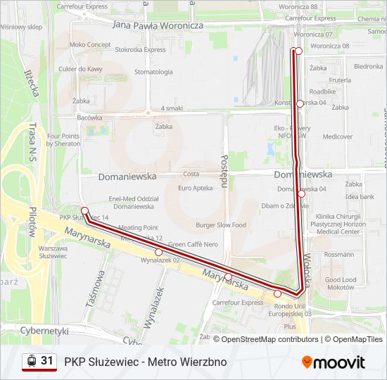 31 light rail Line Map