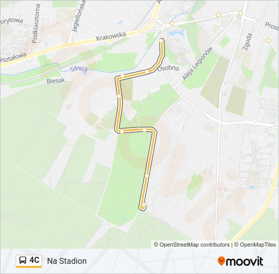 4C bus Line Map