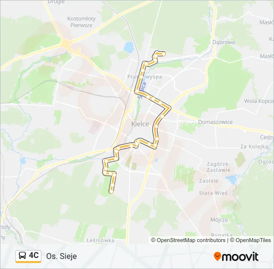 4C Bus Line Map