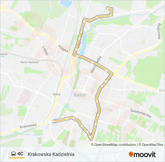 4C Bus Line Map