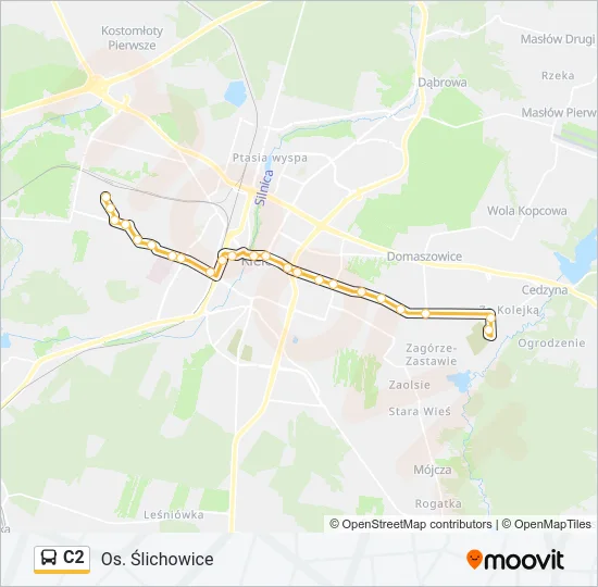 C2 Bus Line Map