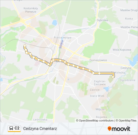 C2 bus Line Map