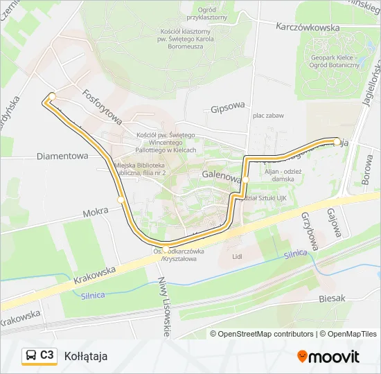C3 Bus Line Map