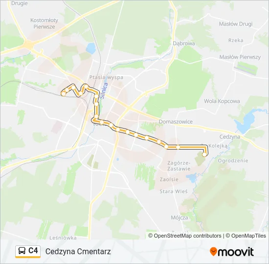 C4 Bus Line Map