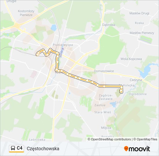 C4 bus Line Map