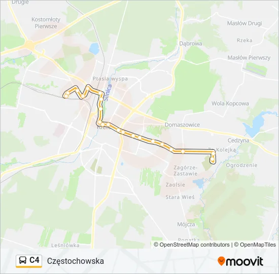 C4 Bus Line Map
