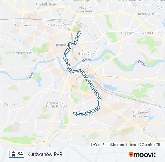 84 light rail Line Map