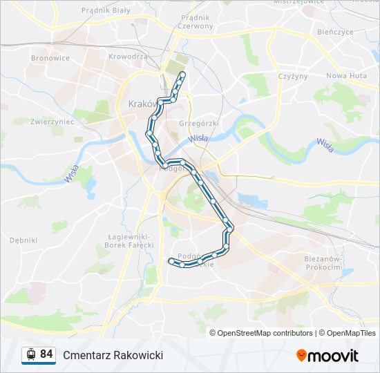 84 light rail Line Map