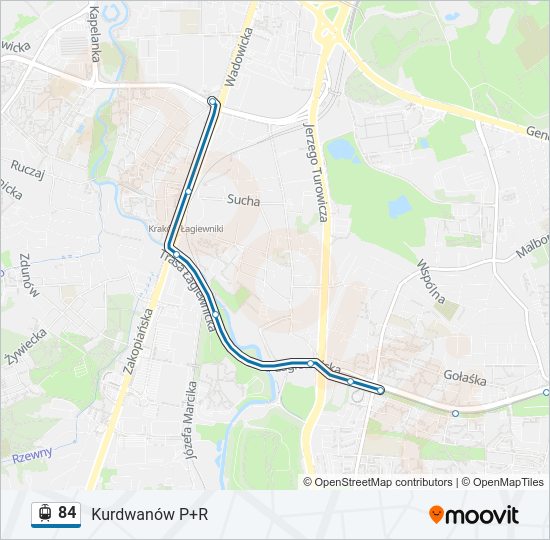 84 light rail Line Map