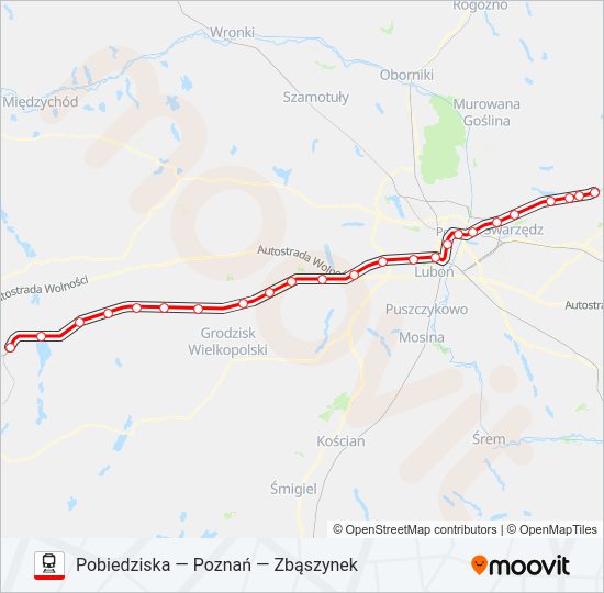  PKM 1 / PKM 2: карта маршрута