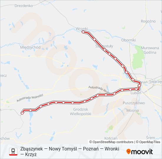  PKM 2 / PKM 4: карта маршрута