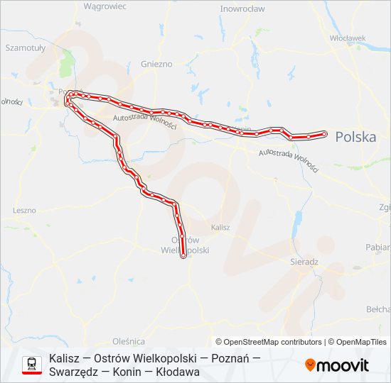 PKM 4 / PKM 2 train Line Map