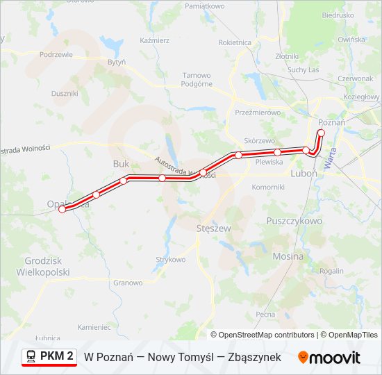  PKM 2: карта маршрута