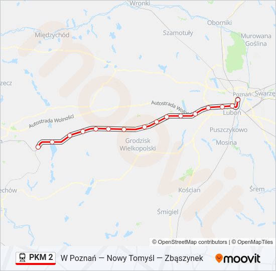  PKM 2: карта маршрута