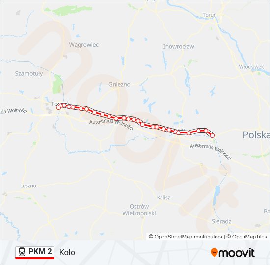 PKM 2 train Line Map