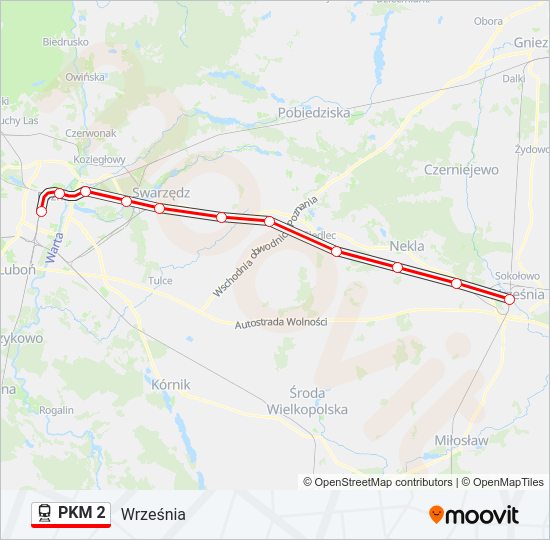  PKM 2: карта маршрута