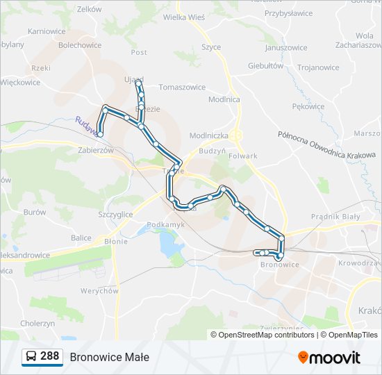 288 bus Line Map