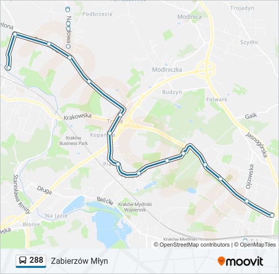 288 bus Line Map